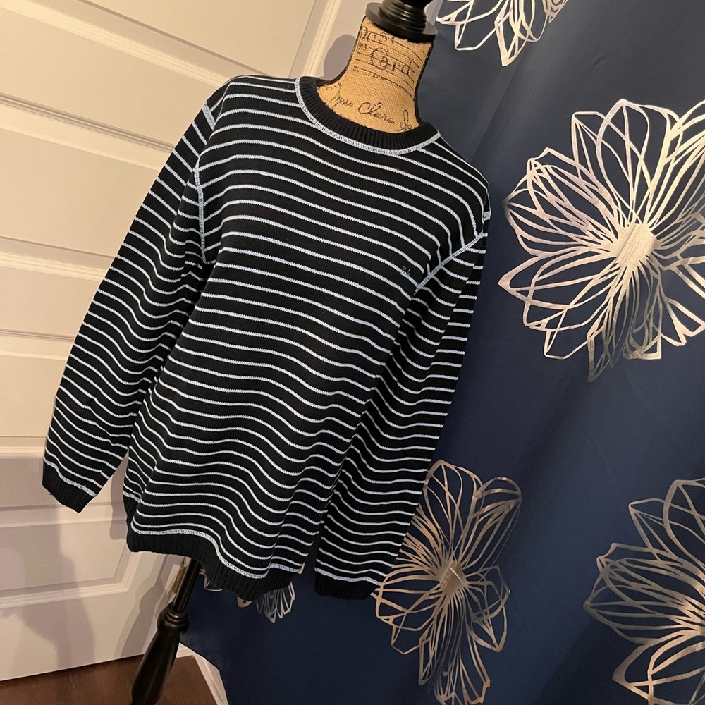 UCLA Blue Striped Knit Sweater